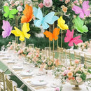 SUNBEAUTY 6Pcs Hanging Butterflies, Large Butterfly Decorations, 3D Paper Decoration, Pink Green Blue Orange for Baby Shower Decor Girls, Women, Paper Flowers for Wall by CozyNest Decor