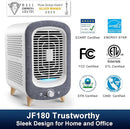 Jafanda Air Purifier for Home Bedroom 780sq ft, HEPA & Activated Carbon, Air Cleaner with Fragrance Sponge & Nightlight for Smoke, Allergies, Dust, Odor, VOC, Pet Dander, Pollen, Office, Desktop,Grey by TinyTreasures Baby Boutique