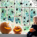 4 Sheets Spider Window Clings - Double-Sided Removable Glass Decals, Halloween Themed Window Stickers for Kids Party Decorations by CozyNest Decor