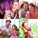 BlueFire 4 in 1 Karaoke Wireless Microphone with LED Lights, Portable Microphone for Kids, Great Gifts Toys for Kids, Girls, Boys and Adults (Purple) by TinyTreasures Baby Boutique