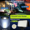 Solar Spot Lights Outdoor Waterproof for Flag, Tree, House, Garden, Yard, Landscape Spotlights for Accent Uplighting Halloween Christmas Decorations-1 Pack