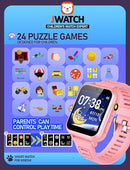 Kids Smart Watch for Boys Girls 6-12 with Pedometer Audio Book Camera Music Player Birthday Present Christmas (Pink by TinyTreasures Baby Boutique