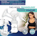 BabyBuddha Manual Breast Pump, Single Hand Expression Breastmilk Pump, Cordless and Portable, No Batteries or Power Needed, Soft Silicone Massage Cushion, BPA Free, Quiet, Dishwasher Safe, 1 Pack by TinyTreasures Baby Boutique