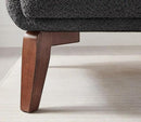 Oversized Accent Chair Modern Boucle Armchair for Living Room- 37" Wide Accent Chair with Solid Wood Legs, Dark Gray Upholstered Lounge Chair for Bedroom & Office, Cozy Reading Chair (Easy Assembly) by CozyNest Decor