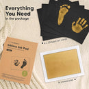 1-Pack Inkless Baby Hand and Footprint Kit - Mess Free Ink Pad for Newborn Keepsake, Dog Nose & Paw Print Kit, Clean Touch Ink Pad for Baby Hand & Footprints, Ideal New Mom Gifts (Gold, Jumbo) by TinyTreasures Baby Boutique