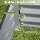 Domi Galvanized Raised Garden Bed, Outdoor Planter Garden Boxes Large Metal Planter Box for Gardening Vegetables Fruits Flowers, Silvery (6x3x2ft) by GreenHaven Gardens