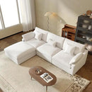 JACH L-Shaped Sectional Couches for Living Room, Cloud Sectional Couch with Deep Seat, Modular Sectional Sofa with Chaise, Covers Removeable & Washable, Sofas Furniture for Living Room, White by CozyNest Decor