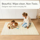 Baby Play Mat for Floor – 4x6ft Beige | Soft Non Toxic Premium EVA Foam Tiles for Tummy Time, Crawling & Playroom – Waterproof Interlocking Floor Mat for Babies & Toddlers by Lillefolk (6 Tiles) by TinyTreasures Baby Boutique