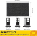 JSEI Dirt Trapper Door Mat 20"x32" Non-Slip Washable Entrance Mat, Dog Doormats, Absorbent & Fade-Resistant Floor Mats, Low Profile Welcome Mats for Entryway, Front Door, and Inside Entrance, Black by CozyNest Decor
