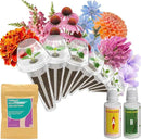 inbloom Flower Seed Pod Kit for AeroGarden, iDoo, Ahopegarden, GARDENCUBE, MUFGA Hydroponics, 7 Pods (350+ Seeds with Coneflower, Petunia, Snapdragon, French Marigold, Dahlia) by GreenHaven Gardens