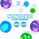 Super Goo Bath Slime 'Surprise' Bombs, 6 Pack | Kids Bath Bombs With Surprise Inside | Nontoxic | Stretchy, Squishy Slime Soap | Sensory Fun for Kids by TinyTreasures Baby Boutique