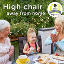 liuliuby Compact Travel High Chair | Portable High Chair for Baby | Baby Travel Essential Harness Seat | Must Haves for Vacations, Restaurants, Family Visits with Babies | Portable Highchair Seat by TinyTreasures Baby Boutique