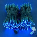 200 Count Blue Wide Angle LED Christmas Lights, 66 ft Green Wire UL Certified Commercial Grade 5mm Holiday String Light Set (Blue) by CozyNest Decor