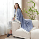 Snuggle Sac Royal Blue Throw Blankets for Couch, Super Soft Warm Blankets Cozy Knit Fuzzy Plush Lightweight Throws for Sofa, Bed,Living Room, Royal Blue, 50x60 inches by TinyTreasures Baby Boutique