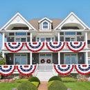 3x6 Ft 3 Pack American Pleated Fan Flag, Patriotic Half Fan Banner American Flag Decoration Bunting for Outside Red White and Blue Decor Independence Day Memorial Day 4th of july Decorations by GreenHaven Gardens