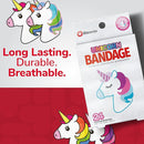 BioSwiss Bandages, Unicorn Shaped Self Adhesive Bandage, Latex Free Sterile Wound Care, Fun First Aid Kit Supplies for Kids, 24 Count by TinyTreasures Baby Boutique