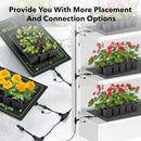 BN-LINK Seedling Heat Mat 10" x 20.75" 4 Pack Daisy Chainable Warm Hydroponic Heating Pad Waterproof for Seed Starting Germination, Indoor Gardening, Greenhouse by GreenHaven Gardens