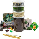 Cute Farms Terrarium Starter Kit | Moss, Vermiculite, Soil, Pebbles, Plant Food, Finishing Tools, Build and Care Guide | DIY Succulent Terrarium for Adults and Kids (Large) by CozyNest Decor
