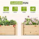 Crownland Outdoor Gardens 8 ft Raised Garden Bed Wooden Patio Raised Beds Backyard Elevated Planter Box Grow Vegetables Fruits Herb Yard Fast Easy Assembly by GreenHaven Gardens