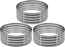3PCS 2x2x1FT Galvanized Raised Garden Bed Kit,Vegetable Boxes-Round Metal Flower Box,Large Planter Raised Beds Outdoor Garden for Planting,Fruit,Herb-Sliver by GreenHaven Gardens