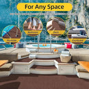 Marine Carpet,5 FT x 25 FT Brown Indoor Outdoor Carpet 0.2" Thick Boat Carpet with Water-Proof TPE Backing, Non-Slide Outdoor Marine Carpet Roll for Home, Patio, Porch, Deck by CozyNest Decor