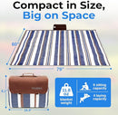 scuddles Extra Large Picnic & Outdoor Blanket Dual Layers for Outdoor Water-Resistant Handy Mat Tote Spring Summer Camping Blanket Great for The Beach by TinyTreasures Baby Boutique