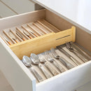 VaeFae 3 Pack Bamboo Drawer Dividers, 4" High Adjustable 11.9-17.1" Clothes Drawer Organizers, Expandable Separators for Bedroom/Bathroom/Kitchen/Office Storage by TinyTreasures Baby Boutique