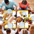 Honey Bee Placemats Set of 6 Summer Plastic Table Mats Yellow Bee Theme Placemats Washable Farmhouse Rustic Holiday Table Decoration for Indoor Outdoor Party Kitchen Dining by CozyNest Decor