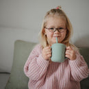 mushie 100% Silicone Training Cup & Straw for Toddlers | 6 Months+ (Cambridge Blue) by TinyTreasures Baby Boutique
