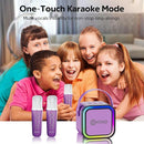 Contixo KS1A Kids Mini Karaoke Machine with LED Lights, 7–10H Playback, Dual Wireless Mics, Magic Voice Effects, Bluetooth Speaker for Children, Portable Singing Toy Gift for Boys & Girls, Purple by TinyTreasures Baby Boutique