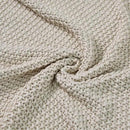 Joydeco Chunky Cable Knit Throw Blanket, Lightweight 100% Organic Cotton Soft Cozy Throw Twin Blanket for Couch Bed and Sofa, Rustic Breathable Farmhouse Blanket Gift for Women Men(Beige, 60"x80") by CozyNest Decor