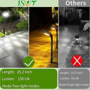 JSOT 6 Pack Solar Lights for Outside Garden Decor, IP65 Waterproof Solar Landscape Outdoor Lighting for Pathway Walkway Driveway Backyard Decoration (Cool/Warm White) by GreenHaven Gardens