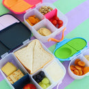 b.box Snackbox | Mini Bento Lunch Box with 2 Leakproof Compartments | Ideal for Toddlers, Kids Lunch & Snacks | Fits Whole Piece of Fruit | BPA Free - Ocean Breeze by TinyTreasures Baby Boutique