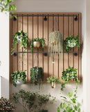 Plant Hanger Indoor, 2 Pack Hanging Planters Rod for Indoor Plants with 12 Hanging Chains, Wall Plant Hanging Rod for Window Ceiling, 65.7 Inch, Metal/Black, Pots Not Included… by GreenHaven Gardens