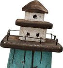 Attraction Design Wooden Lighthouse Decor, Decorative Nautical Lighthouse Rustic Ocean Sea Beach Themed Lighthouse Decoration, Handcrafted Tabletop Nautical Themed Home Decor Bathroom Decor (13“H) by GreenHaven Gardens