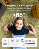 Belkin SoundForm Mini Kids Wired Headphones w/USB C to 3.5mm Dongle, Built-in Mic & Fun Stickers, 85dB Max Volume – for Online Learning, Travel, Compatible w/iPhone 16, iPad, Galaxy S25, etc - Black by TinyTreasures Baby Boutique