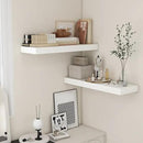 Deep Floating Shelves, 12'' Deep Rustic Large Floating Shelves Set of 2, White Shelves for Wall 36 Inches Long, Wood Shelves for Living Room Laundry Room Bedroom Kitchen Home Office - White by CozyNest Decor