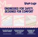 Crib Tent to Keep Baby from Climbing Out – Pop Up Crib Net Canopy with Strong Breathable Mesh, Double Auto-Lock Zippers & Durable Frame – Easy Install Baby Safety Cover for Standard Cribs by TinyTreasures Baby Boutique