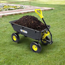 Garden Dump Cart, Heavy-Duty Utility Wagon with 900 lb Capacity, 5 Cu Ft Bed, 10" Pneumatic Tires, 180° Pivot Steering for Yard, Lawn, and Beach Use by GreenHaven Gardens