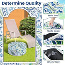 2 Pack Outdoor Inflatable Ottoman Waterproof Inflatable Pouf Foot Rest with Handle D21 x H9 Portable Outdoor Foot Rest for Patio Garden Camping or Home by CozyNest Decor