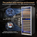 24 Inch Wine Cooler Fridge Dual Zone, Professional Large Capacity High Wine Refrigerator with Powerful Compressor, Quiet Operation and Elegant Design-KMHJ408D by CozyNest Decor