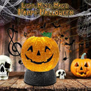 Halloween Snow Globe Lantern Pumpkin Lighted Halloween Snow Globes Battery Operated or USB Powered with 6H Timer Musical Snow Globe Glitter for Spooky Party Home Table Decorations (Pumpkin) by CozyNest Decor