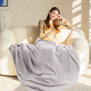 NEXHOME PRO Super Soft Throw Blankets for Couch, Twin Size Cozy Blankets Reversible Knit Blanket for Women, Fuzzy Plush Lightweight Throws for Sofa, Bed, Picnic, Taupe Grey, 60 x 80 inches by TinyTreasures Baby Boutique
