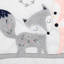 Lambs & Ivy Forever Friends 4-Piece Nursery Crib Baby Bedding Set - Blue, Pink by TinyTreasures Baby Boutique