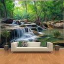 BSFHH Nature Tapestry Forest Tree Sea Cave Wall Hanging, Stream Through Rainforest Landscape Wall Art Tapestry for Bedroom Living room (Creek, 90"×70", Unframed) by CozyNest Decor