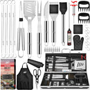 Kaluns BBQ Accessories, Complete Grill Set Dad Gifts for Christamas, 40 Pcs Premium Heavy Duty Stainless Steel Barbecue Grill Accessories for Outdoor Grill Gifts for Men Dad by GreenHaven Gardens