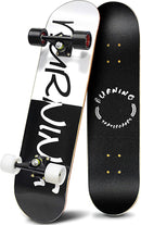 Easy_Way Complete Skateboards- Standard Skateboards for Beginners Kids Boys Girls Teenager- 31''x 8''Canadian Maple Cruiser Pro Skate Board, Skateboards by TinyTreasures Baby Boutique