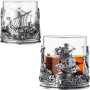 Viking & Mythological Pewter Whiskey - 12oz SINGLE
