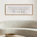 LuZhiQiang Love is Patient Love is Kind Wall Decor 40"X15" Bible Verse Quote 1 Corinthians 13 For Bedroom Above Bed Christianity Couple Sign Large Wood Framed Wall Hanging Art (Wood) by CozyNest Decor
