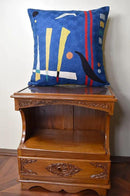 Kandinsky Abstract Pillow Cover - Blue | Modern Throw Pillows | Contemporary Chair Pillow | Modern Farmhouse Pillows | Modern Couch Pillow | Needlepoint Accent Cushion | Size 18x18 by CozyNest Decor